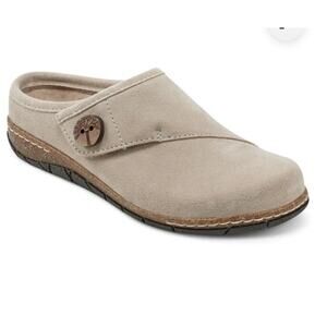 Earth Shoes Ezra Round Toe Casual Slip-on Flat Clogs Taupe Size 8.5 Comfort
